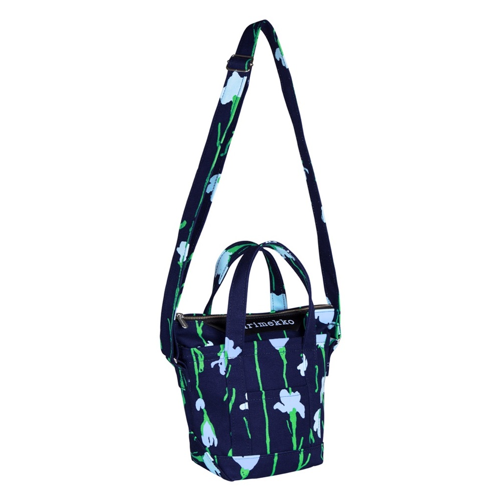 Marimekko Viivakukka Blue / Green Milli Matkuri Bag